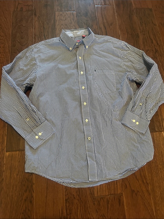 Izod Other - Izod Blue and White Gingham Long Sleeve Button Down shirt